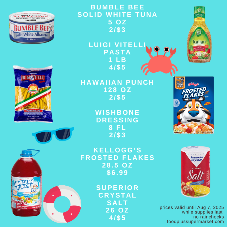 Bumble Tea 5oz. 2/$3, Luigi Vitelli Pasta 1lbs 4/$5 ...